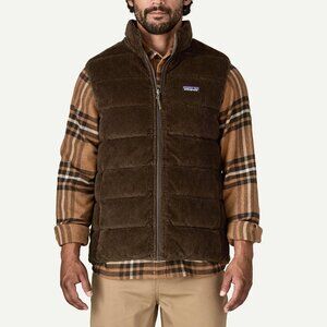 Patagonia Reversible Cotton Down Vest Brown, Women S, Men XS, New with Tag